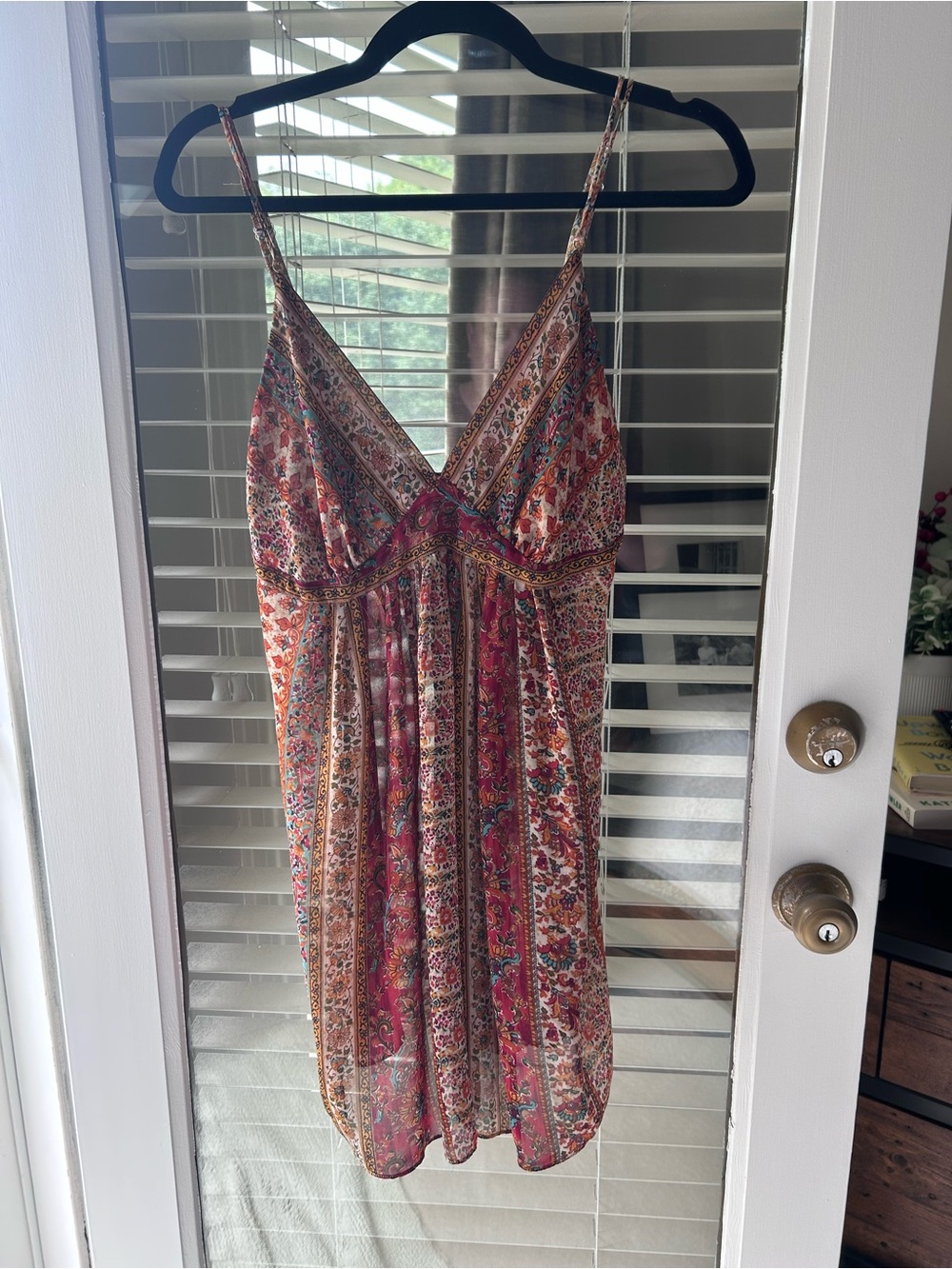 Oscar de la Renta Boho Mini Dress/Top w/Adjustable Straps. Unlined. Size M